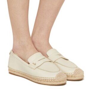 Sam Edelman Kai Ivory Leather Slip On Loafers Women's 10